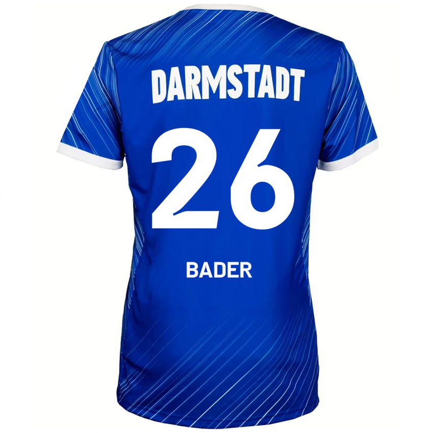 Damen Matthias Bader #26 Blau Weiß Heimtrikot Trikot 2024/25 T-Shirt Schweiz