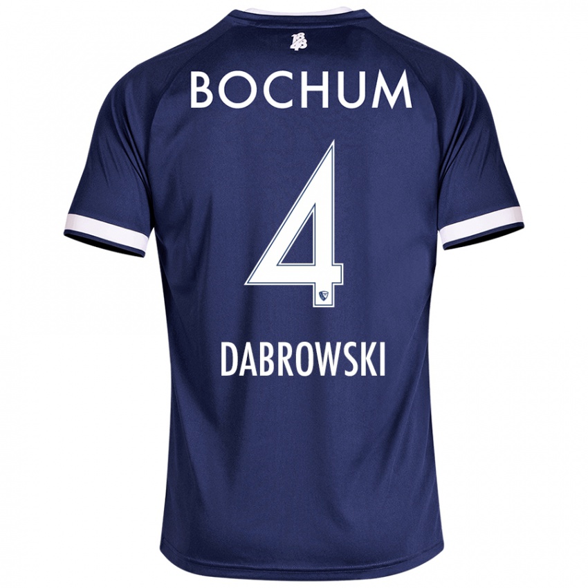 Damen Luc Dabrowski #4 Dunkelblau Heimtrikot Trikot 2024/25 T-Shirt Schweiz