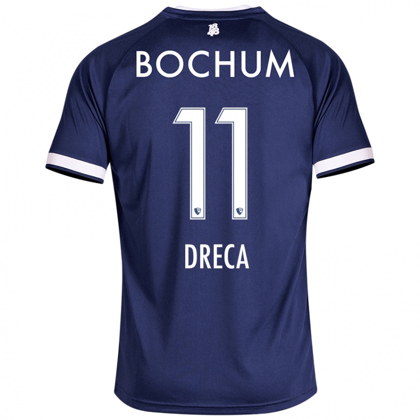 Damen Benjamin Dreca #11 Dunkelblau Heimtrikot Trikot 2024/25 T-Shirt Schweiz