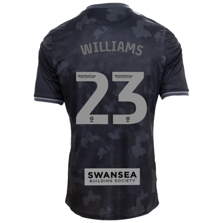 Damen Jessica Williams #23 Schwarz Auswärtstrikot Trikot 2024/25 T-Shirt Schweiz