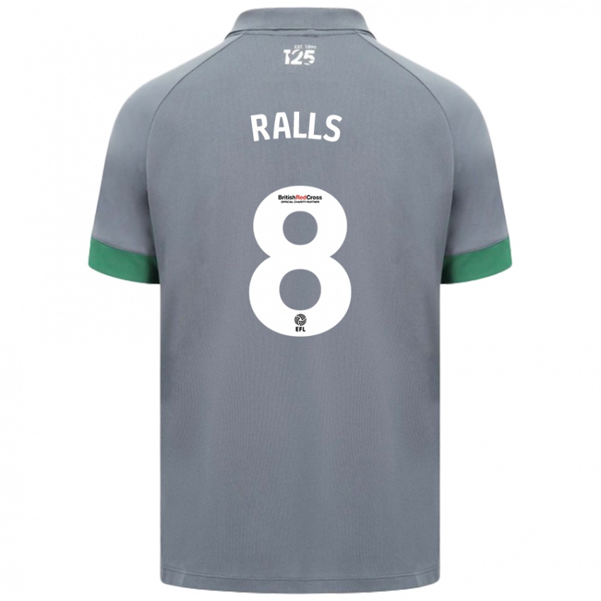 Damen Joe Ralls #8 Dunkelgrau Auswärtstrikot Trikot 2024/25 T-Shirt Schweiz