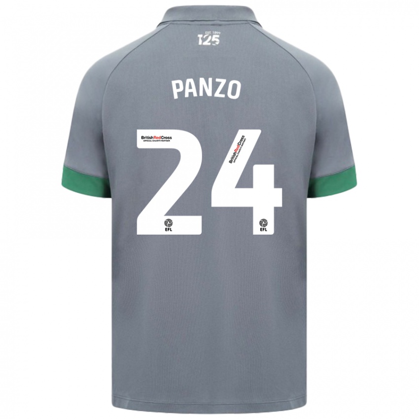 Damen Jonathan Panzo #24 Dunkelgrau Auswärtstrikot Trikot 2024/25 T-Shirt Schweiz