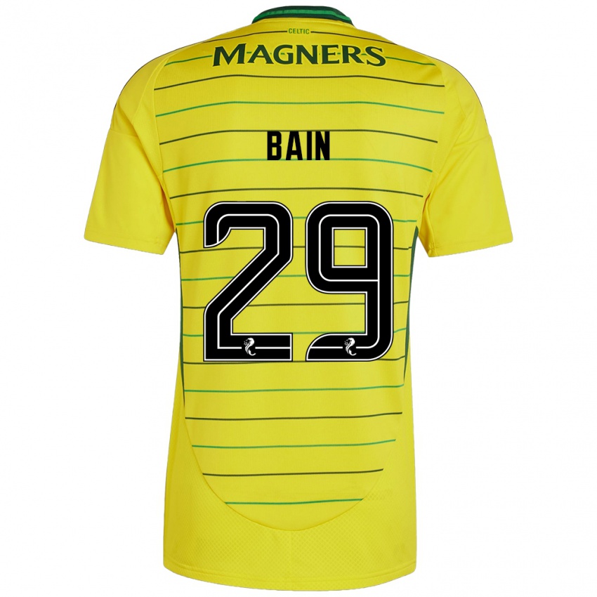 Damen Scott Bain #29 Gelb Auswärtstrikot Trikot 2024/25 T-Shirt Schweiz