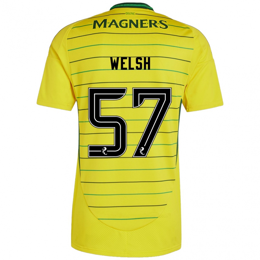 Damen Stephen Welsh #57 Gelb Auswärtstrikot Trikot 2024/25 T-Shirt Schweiz