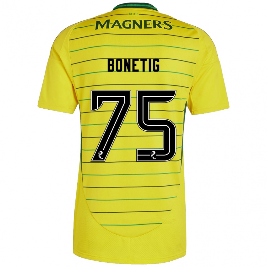 Damen Liam Bonetig #75 Gelb Auswärtstrikot Trikot 2024/25 T-Shirt Schweiz