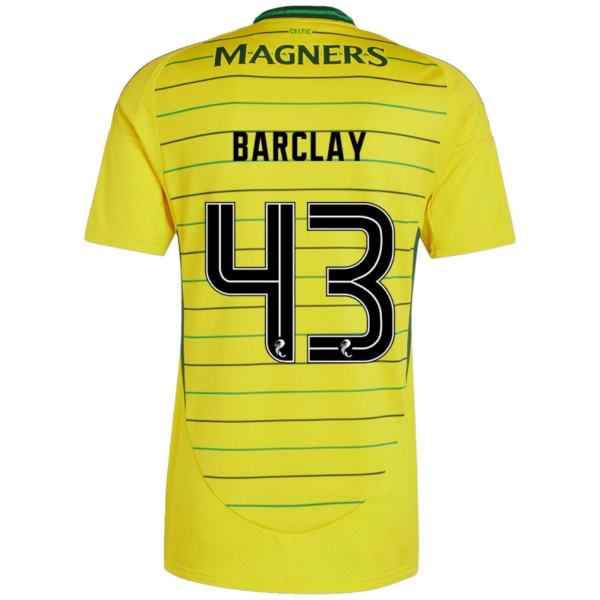 Damen Lucy Barclay #43 Gelb Auswärtstrikot Trikot 2024/25 T-Shirt Schweiz