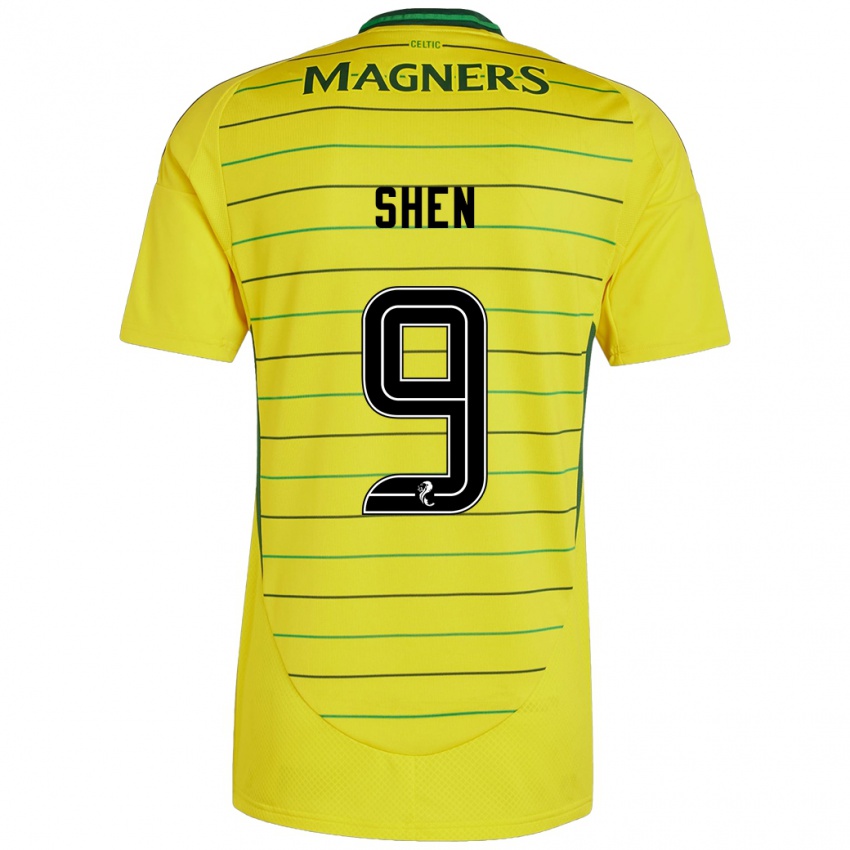 Damen Shen Mengyu #9 Gelb Auswärtstrikot Trikot 2024/25 T-Shirt Schweiz