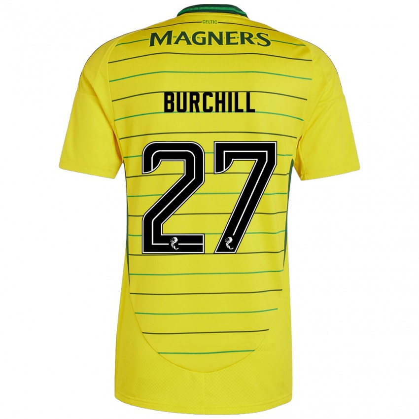 Damen Tiree Burchill #27 Gelb Auswärtstrikot Trikot 2024/25 T-Shirt Schweiz