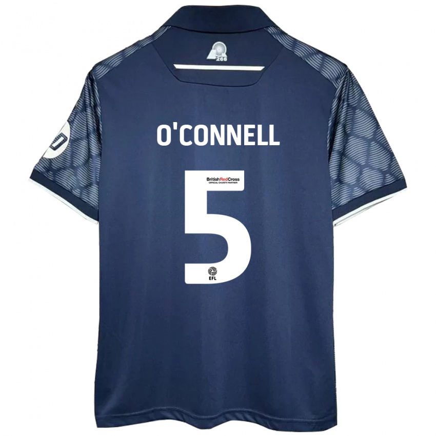 Damen Eoghan O'connell #5 Schwarz Auswärtstrikot Trikot 2024/25 T-Shirt Schweiz