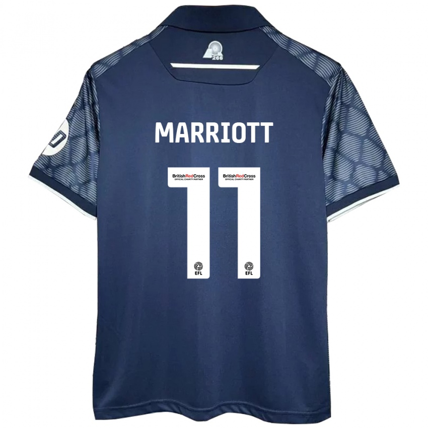 Damen Jack Marriott #11 Schwarz Auswärtstrikot Trikot 2024/25 T-Shirt Schweiz