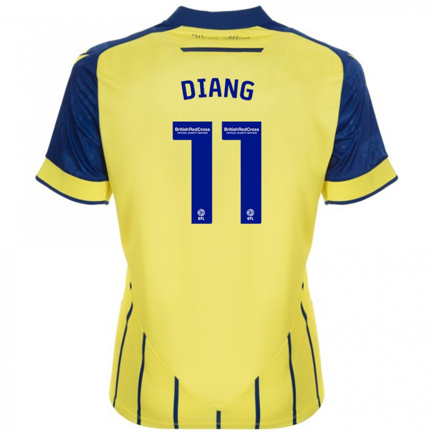 Damen Grady Diangana #11 Gelb Blau Auswärtstrikot Trikot 2024/25 T-Shirt Schweiz