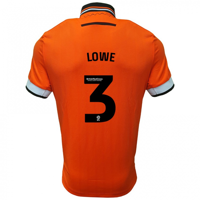 Damen Max Lowe #3 Orange Weiß Auswärtstrikot Trikot 2024/25 T-Shirt Schweiz