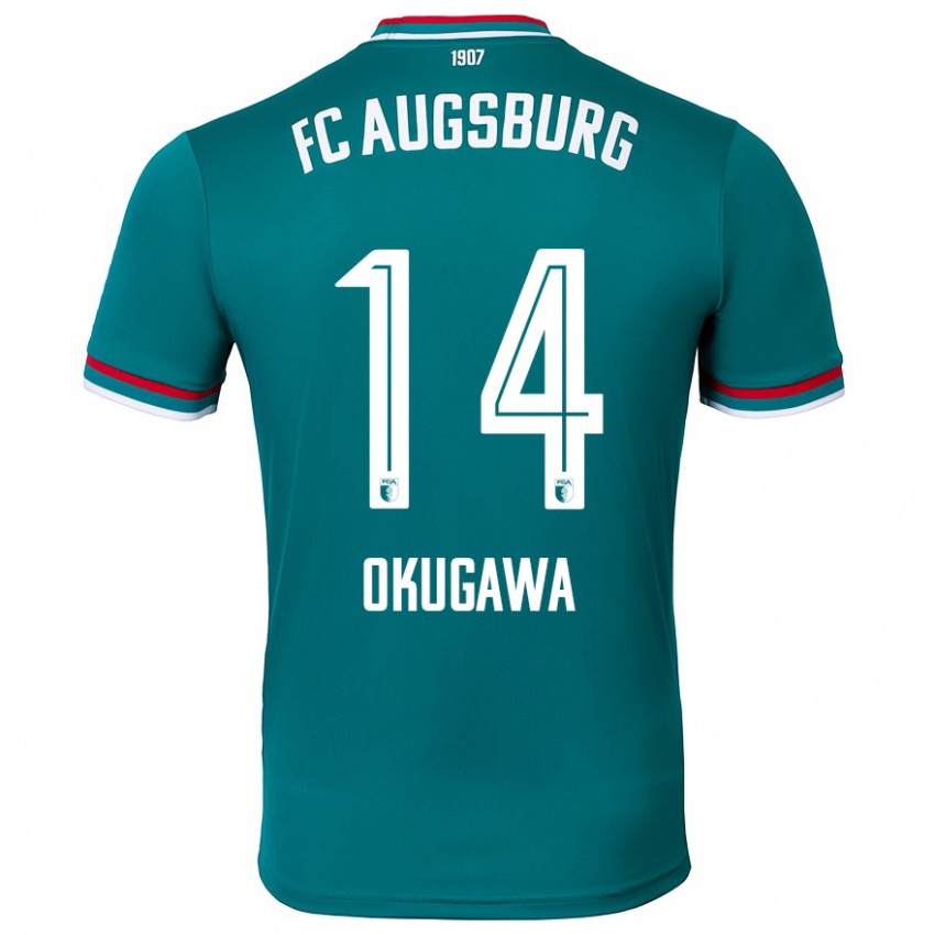 Damen Masaya Okugawa #14 Dunkelgrün Auswärtstrikot Trikot 2024/25 T-Shirt Schweiz