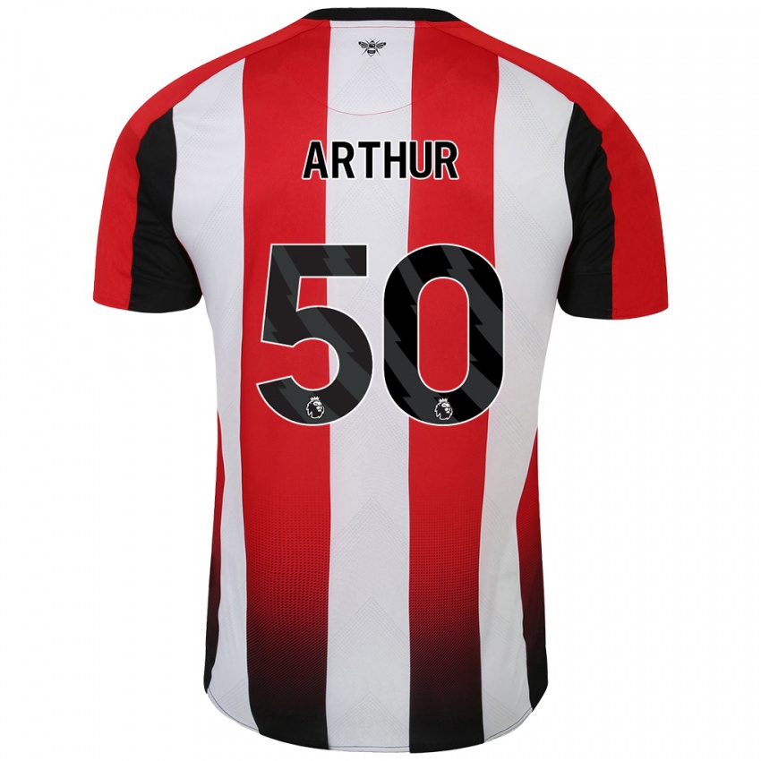 Kinder Benjamin Arthur #50 Rot Weiß Heimtrikot Trikot 2024/25 T-Shirt Schweiz