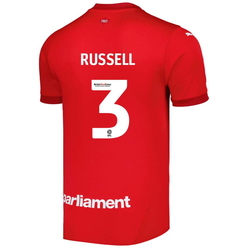 Kinder Jon Russell #3 Rot Heimtrikot Trikot 2024/25 T-Shirt Schweiz