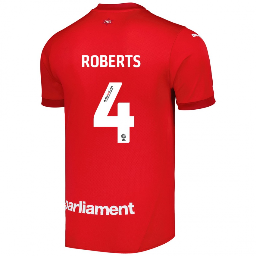 Kinder Marc Roberts #4 Rot Heimtrikot Trikot 2024/25 T-Shirt Schweiz