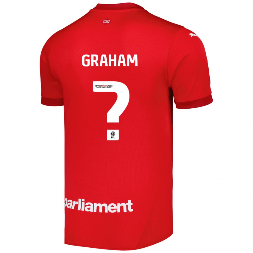 Kinder Kieran Graham #0 Rot Heimtrikot Trikot 2024/25 T-Shirt Schweiz