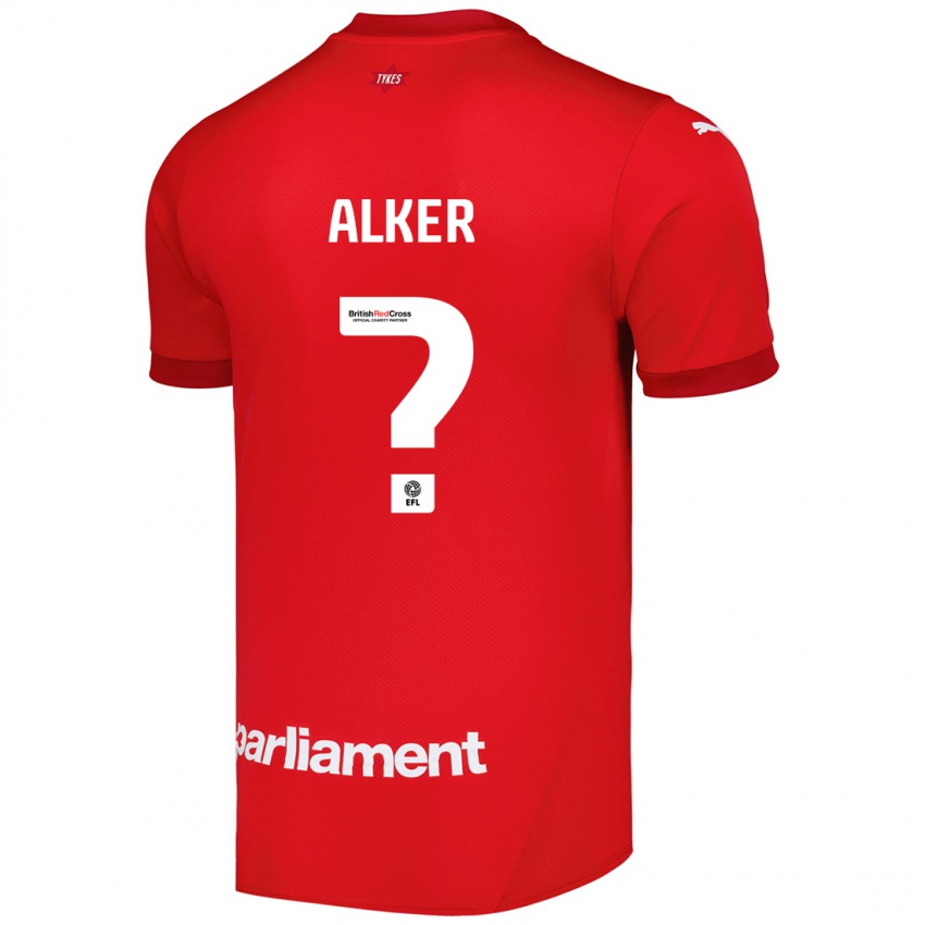 Kinder Luke Alker #0 Rot Heimtrikot Trikot 2024/25 T-Shirt Schweiz