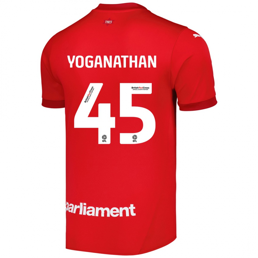 Kinder Vimal Yoganathan #45 Rot Heimtrikot Trikot 2024/25 T-Shirt Schweiz