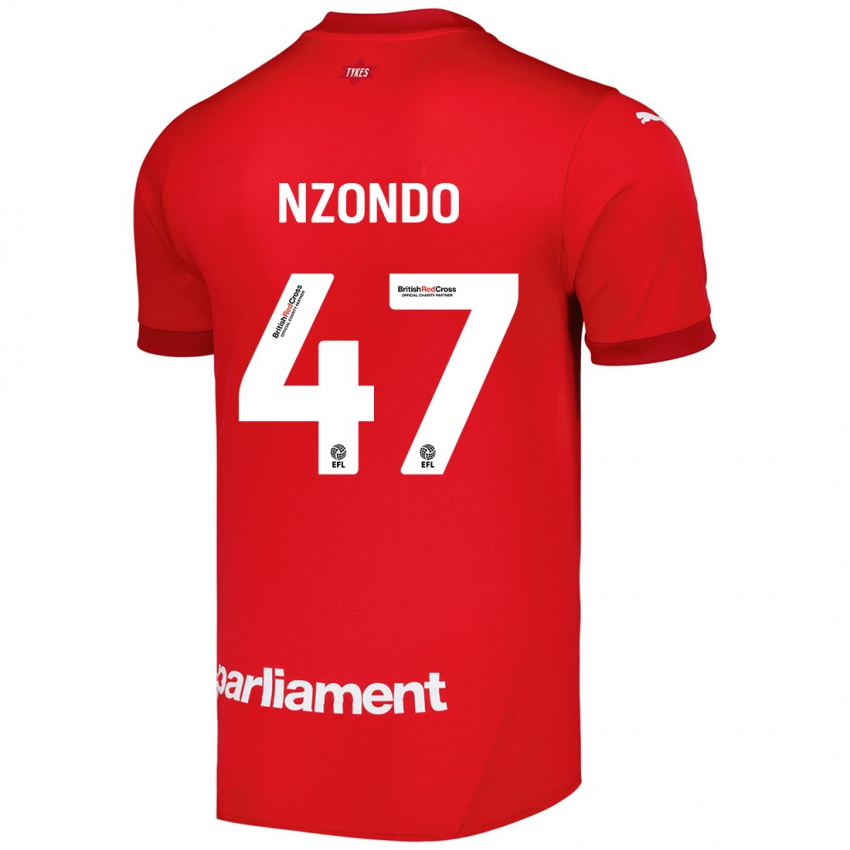 Kinder Emmaisa Nzondo #47 Rot Heimtrikot Trikot 2024/25 T-Shirt Schweiz