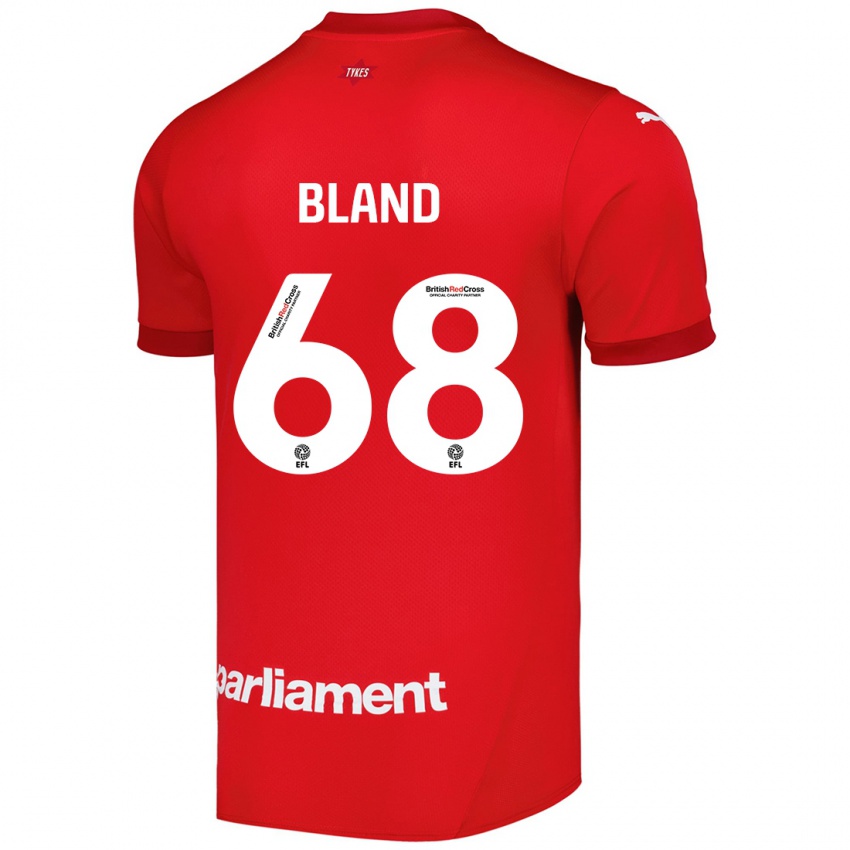 Kinder Jonathan Bland #68 Rot Heimtrikot Trikot 2024/25 T-Shirt Schweiz