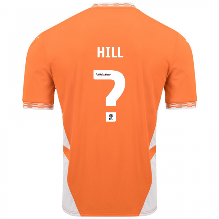 Kinder Tyler Hill #0 Orange Weiß Heimtrikot Trikot 2024/25 T-Shirt Schweiz