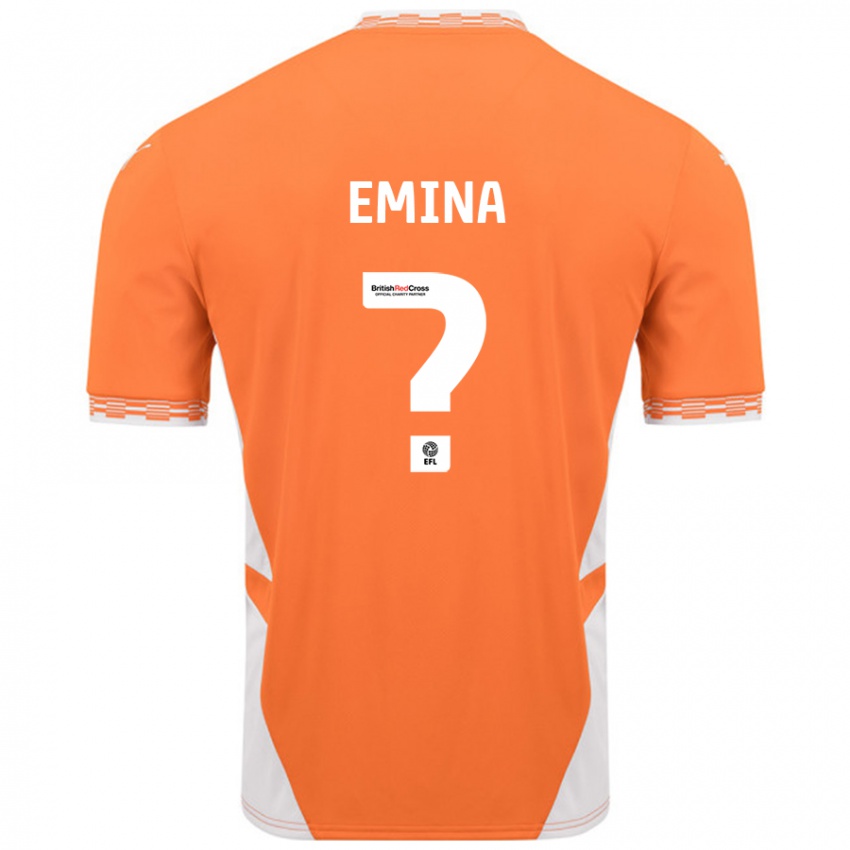 Kinder Ezra Emina #0 Orange Weiß Heimtrikot Trikot 2024/25 T-Shirt Schweiz