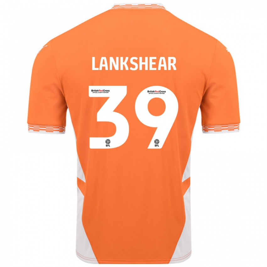 Enfant Maillot Alex Lankshear #39 Orange Blanc Tenues Domicile 2024/25 T-Shirt Suisse