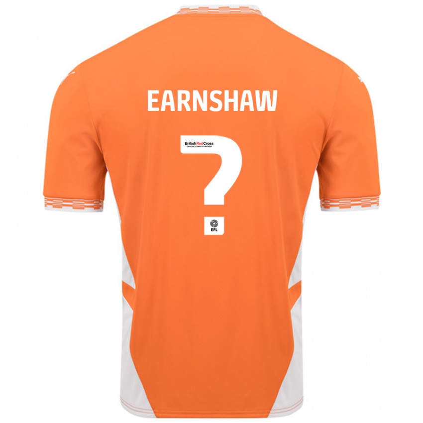 Kinder Alice Earnshaw #0 Orange Weiß Heimtrikot Trikot 2024/25 T-Shirt Schweiz