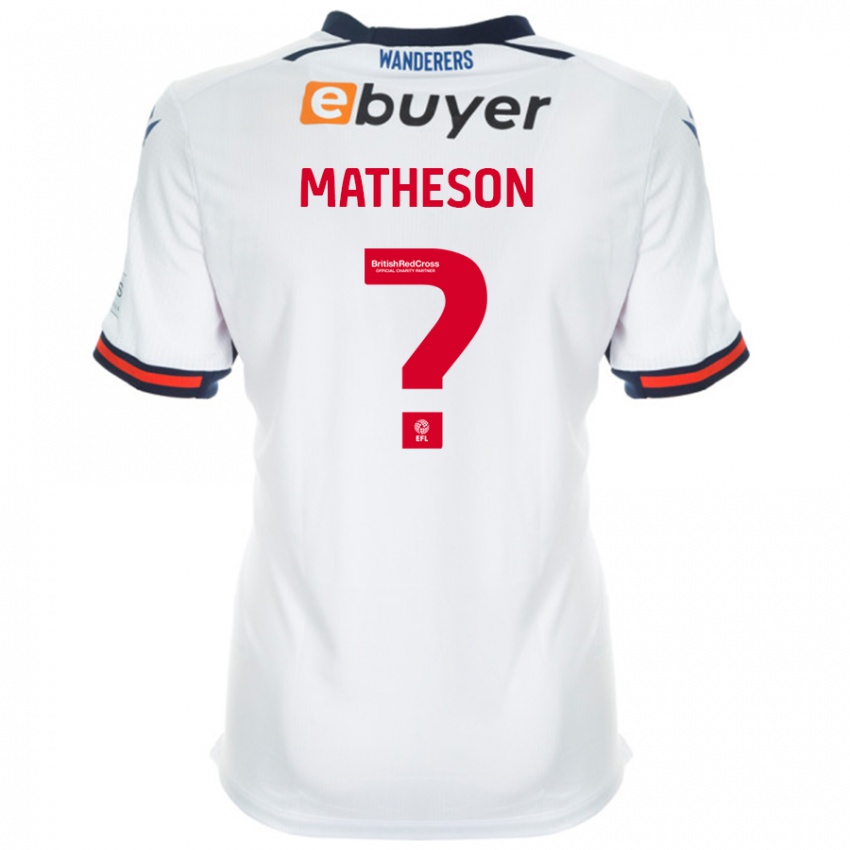 Kinder Luke Matheson #0 Weiß Heimtrikot Trikot 2024/25 T-Shirt Schweiz