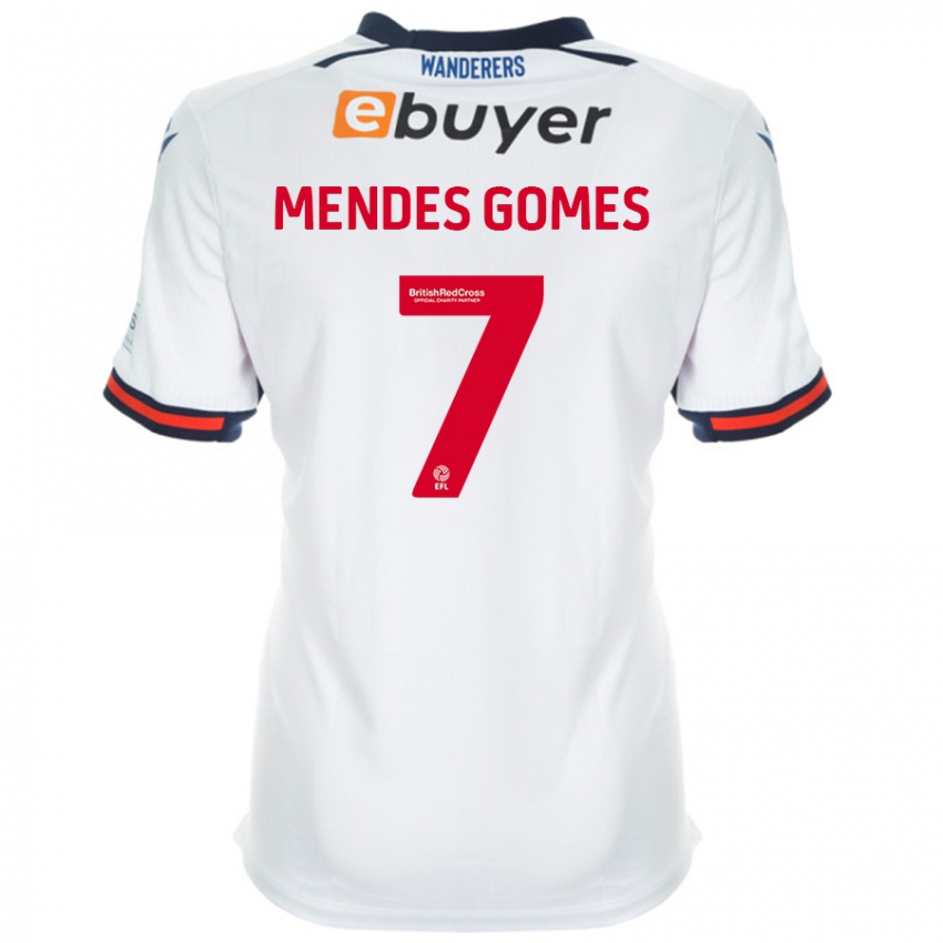 Kinder Carlos Mendes #7 Weiß Heimtrikot Trikot 2024/25 T-Shirt Schweiz