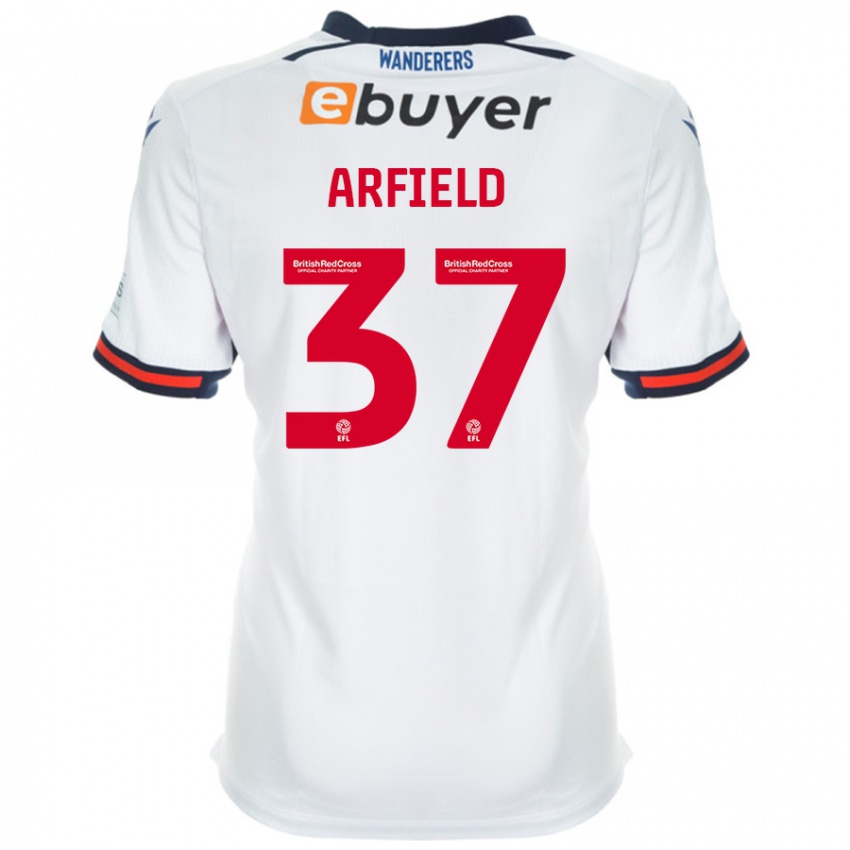 Kinder Scott Arfield #37 Weiß Heimtrikot Trikot 2024/25 T-Shirt Schweiz