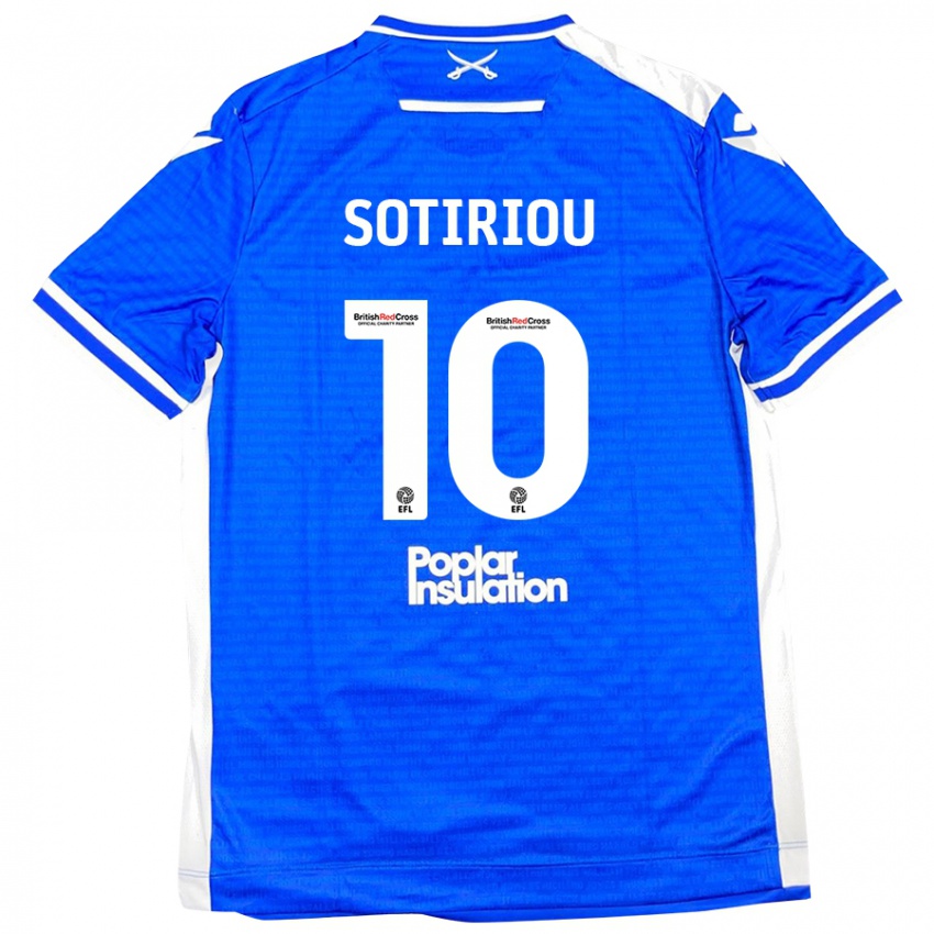 Kinder Ruel Sotiriou #10 Blau Weiß Heimtrikot Trikot 2024/25 T-Shirt Schweiz