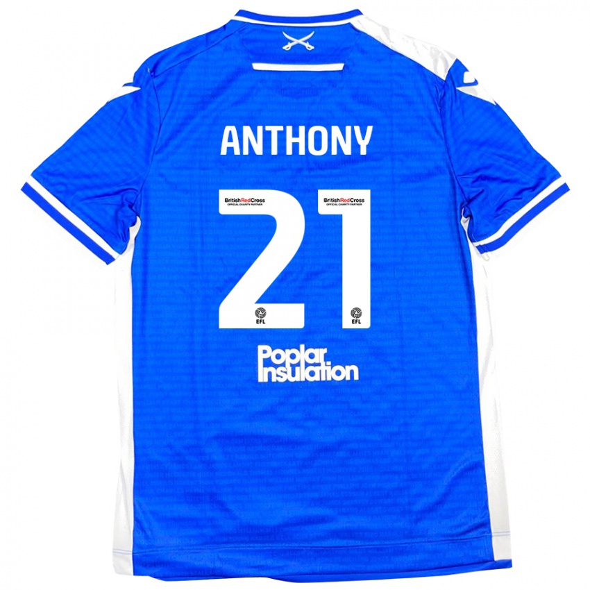 Kinder Micah Anthony #21 Blau Weiß Heimtrikot Trikot 2024/25 T-Shirt Schweiz