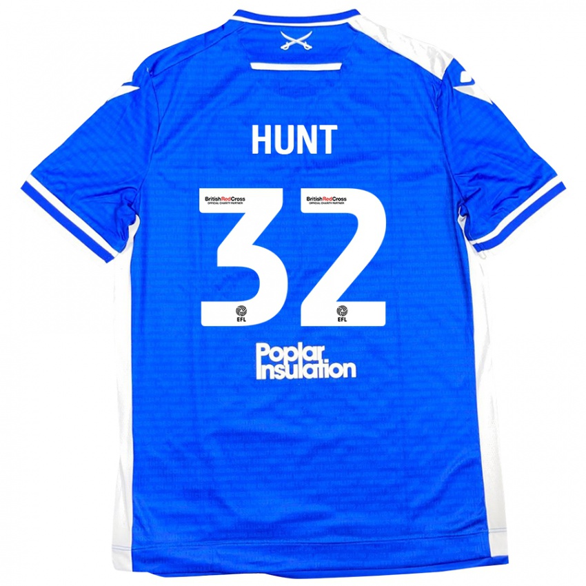 Kinder Jack Hunt #32 Blau Weiß Heimtrikot Trikot 2024/25 T-Shirt Schweiz