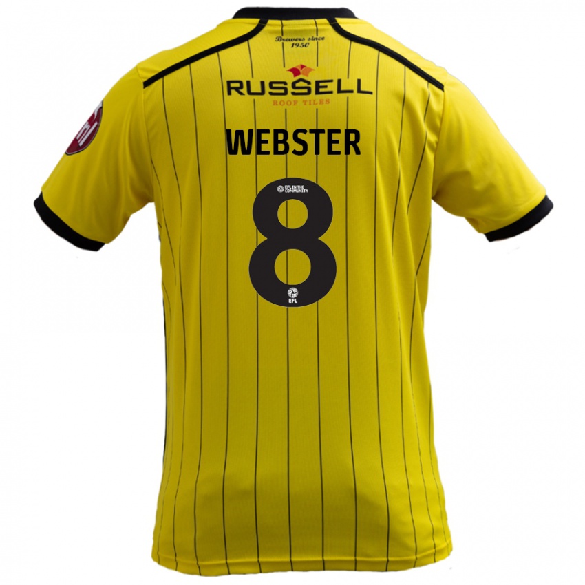 Kinder Charlie Webster #8 Gelb Heimtrikot Trikot 2024/25 T-Shirt Schweiz