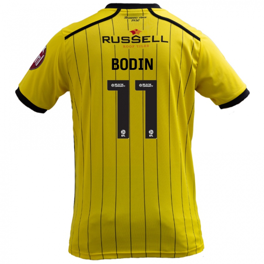 Kinder Billy Bodin #11 Gelb Heimtrikot Trikot 2024/25 T-Shirt Schweiz