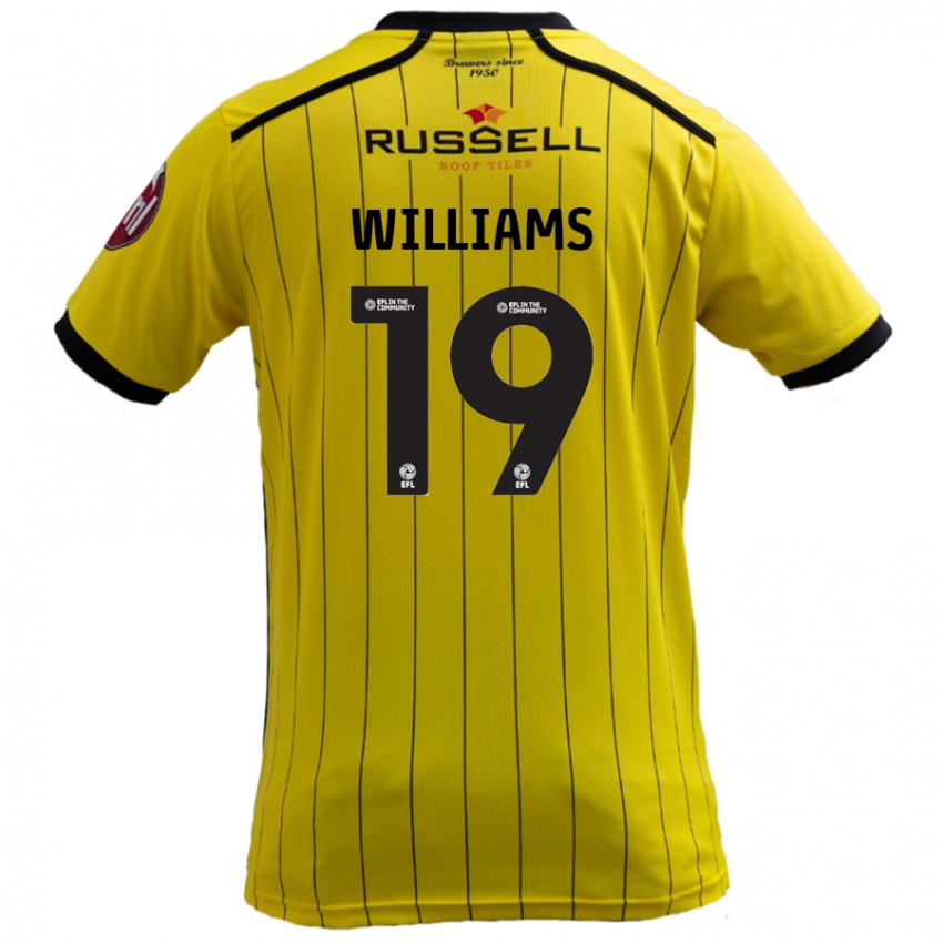 Kinder Dylan Williams #19 Gelb Heimtrikot Trikot 2024/25 T-Shirt Schweiz