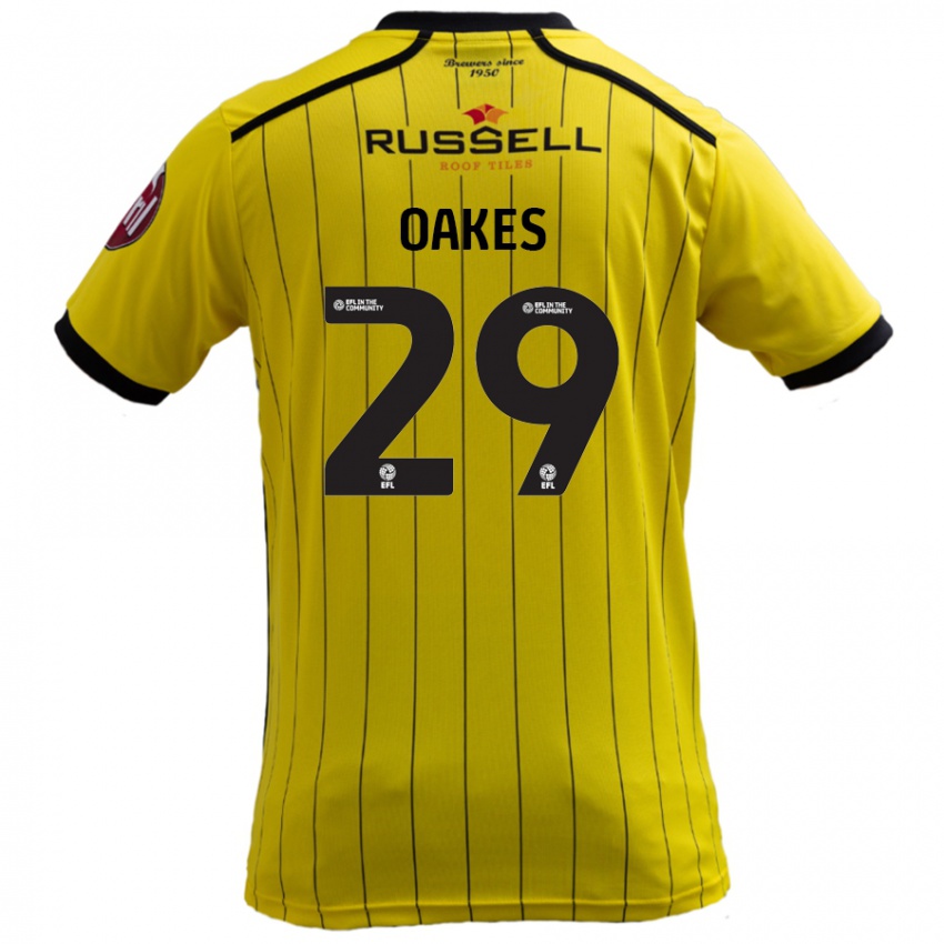 Kinder Toby Oakes #29 Gelb Heimtrikot Trikot 2024/25 T-Shirt Schweiz