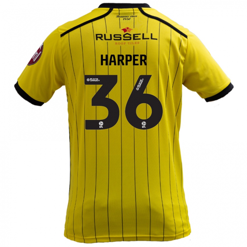 Kinder Rekeem Harper #36 Gelb Heimtrikot Trikot 2024/25 T-Shirt Schweiz