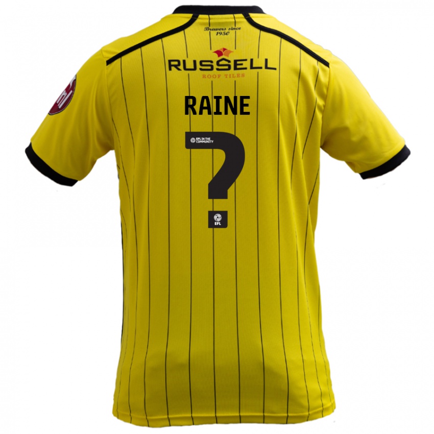 Kinder Max Raine #0 Gelb Heimtrikot Trikot 2024/25 T-Shirt Schweiz