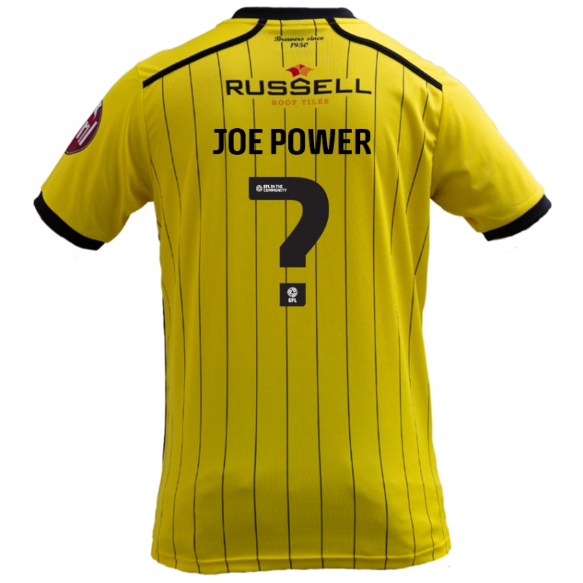 Kinder John Joe Power #0 Gelb Heimtrikot Trikot 2024/25 T-Shirt Schweiz