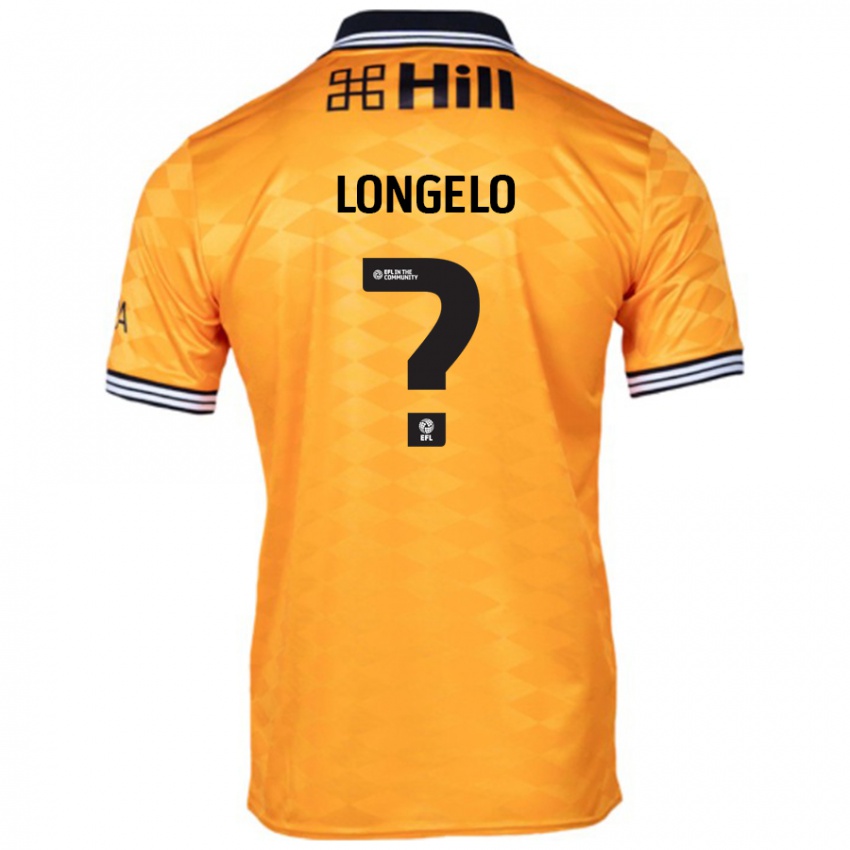 Kinder Emmanuel Longelo #0 Orange Heimtrikot Trikot 2024/25 T-Shirt Schweiz