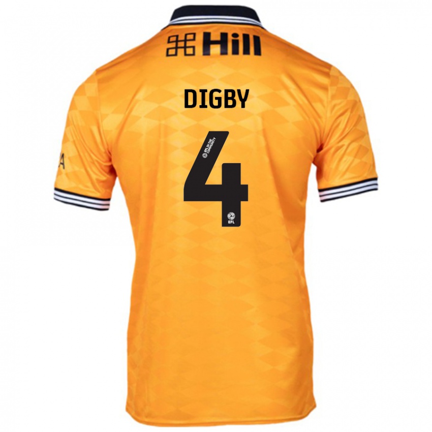 Kinder Paul Digby #4 Orange Heimtrikot Trikot 2024/25 T-Shirt Schweiz