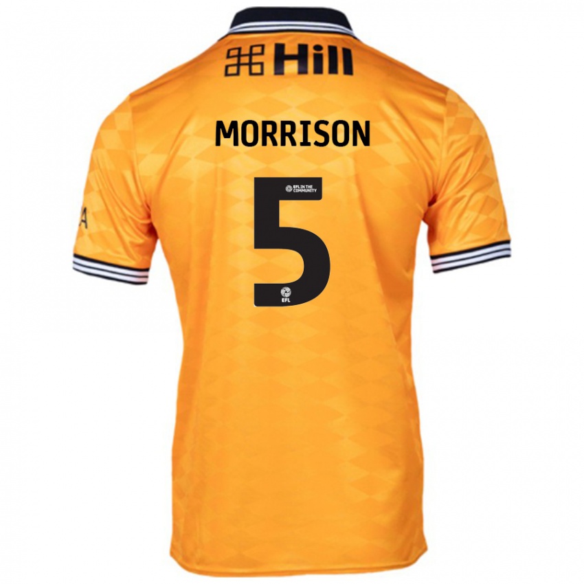 Kinder Michael Morrison #5 Orange Heimtrikot Trikot 2024/25 T-Shirt Schweiz