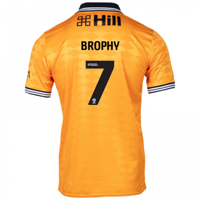 Kinder James Brophy #7 Orange Heimtrikot Trikot 2024/25 T-Shirt Schweiz