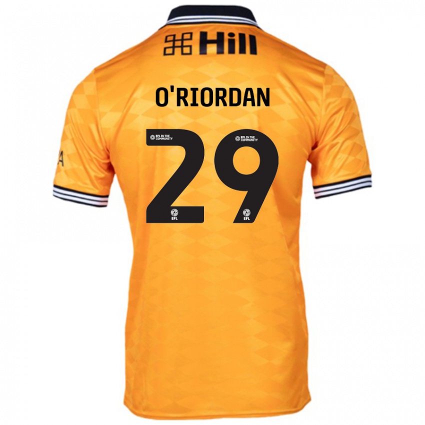 Kinder Connor O'riordan #29 Orange Heimtrikot Trikot 2024/25 T-Shirt Schweiz