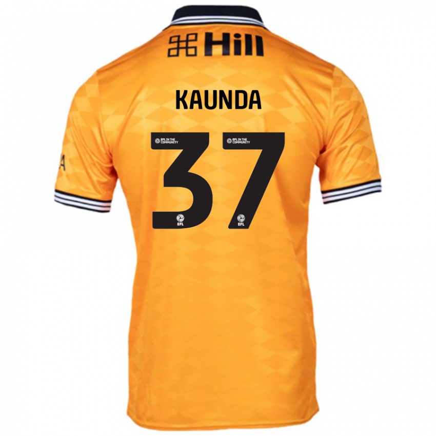 Kinder Amaru Kaunda #37 Orange Heimtrikot Trikot 2024/25 T-Shirt Schweiz