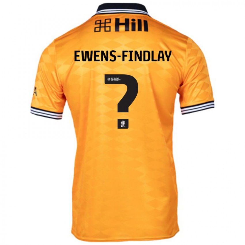 Kinder Ty Ewens-Findlay #0 Orange Heimtrikot Trikot 2024/25 T-Shirt Schweiz