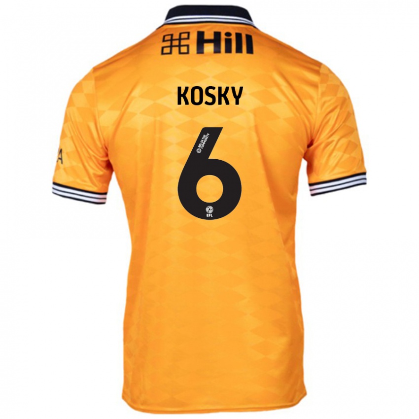 Kinder Rachel Kosky #6 Orange Heimtrikot Trikot 2024/25 T-Shirt Schweiz